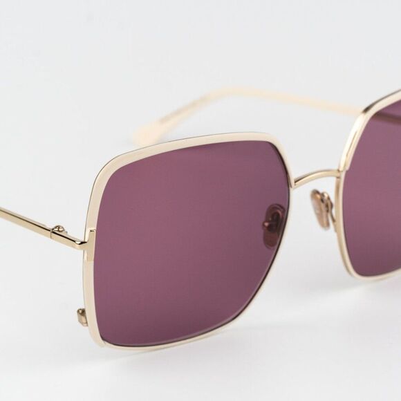 Tom Ford RAPHAELA Women Sunglasses Rose Gold Violet Square FT1006 32Y BRAND NEW main image 7